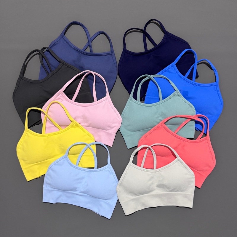 Sports Bra High Impact - เสื้อชั้นในกีฬาแบบไร้สายสำหรับผู้หญิง ยี่ห้อ Histello แบบไร้ตะเข็บ เหมาะสำหรับโยคะ ออกกำลังกาย