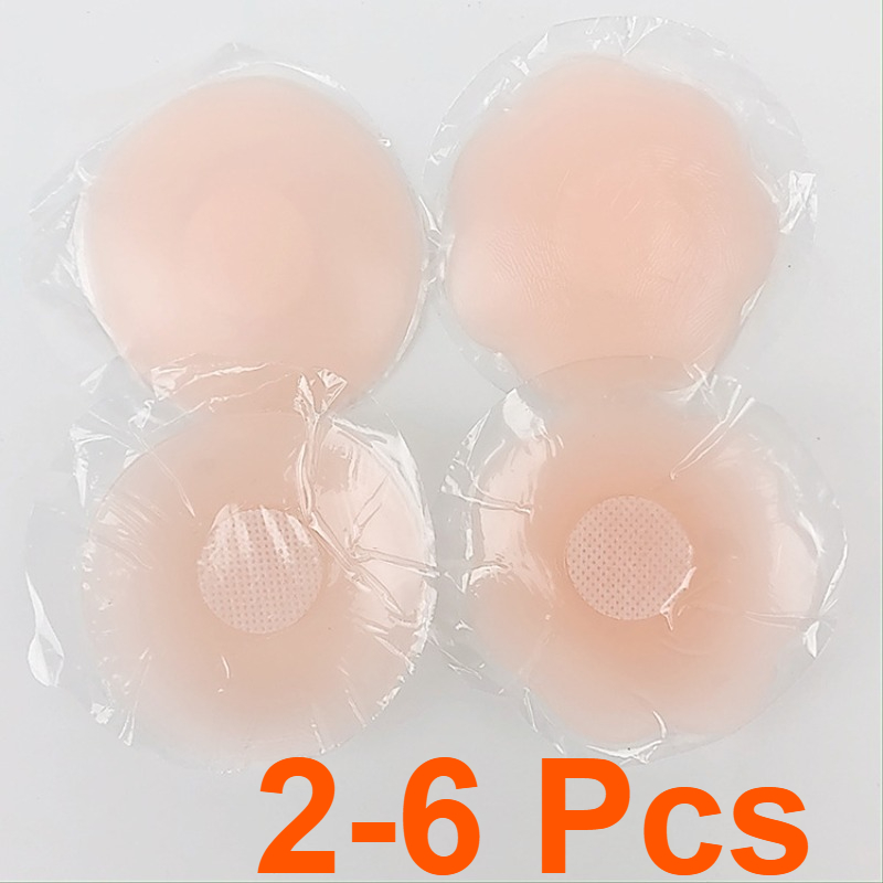 Nipple Cover Pasties - 2-6Pcs ผู้หญิงซิลิโคนหัวนมครอบคลุม Reusable Breast Petals ยกที่มองไม่เห็น