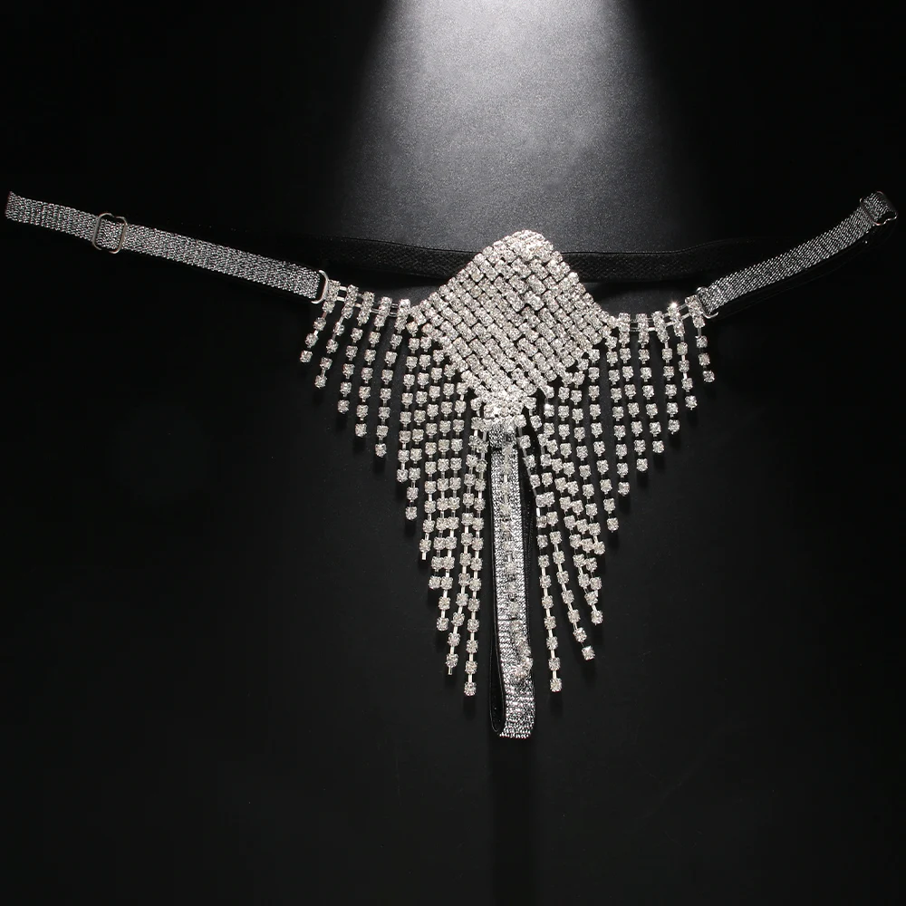 Stonefans สแควร์พู่ Rhinestone - Thong Bikini Women บทวิจารณ์และราคา