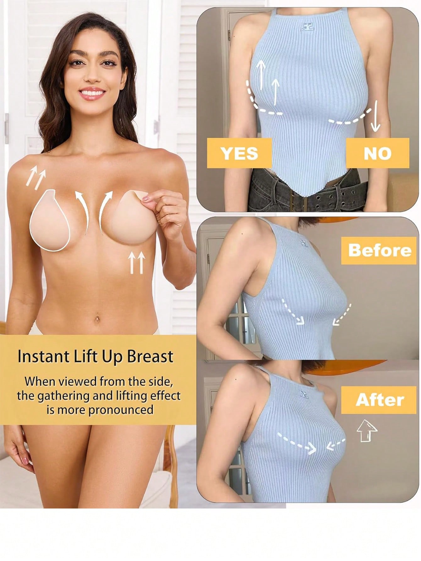 1 คู่ แผ่นปิดหัวนมแบบยกกระชับ  - Nipple Cover Pasties บทวิจารณ์และราคา